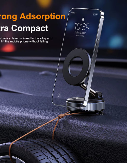 Load image into Gallery viewer, Car Mount Electric Vacuum Magnetic Holder Foldable Strong Suction Stand for Cell Phone for Iphone 12 13 14 15 16 Live Streaming
