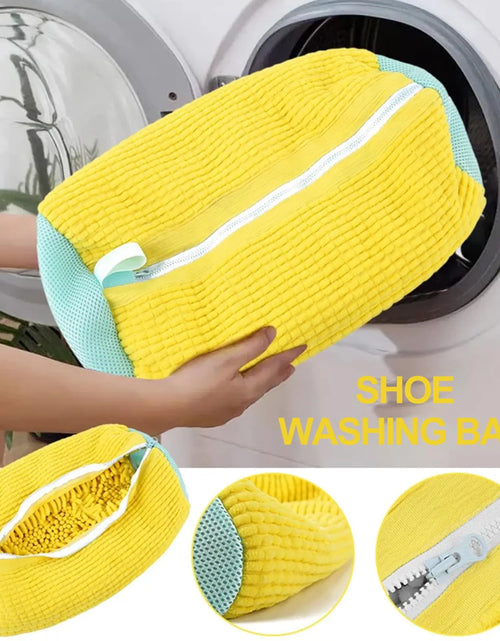 Load image into Gallery viewer, 1/2PCS Washing Shoes Bag Protector Fluffy Fibers Polyester Washing Shoes Machine Friendly Laundry Bag Drying Bags
