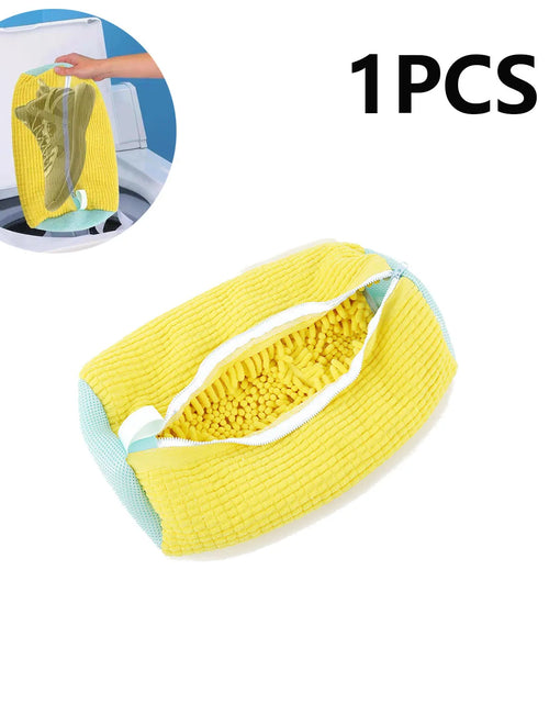 Load image into Gallery viewer, 1/2PCS Washing Shoes Bag Protector Fluffy Fibers Polyester Washing Shoes Machine Friendly Laundry Bag Drying Bags
