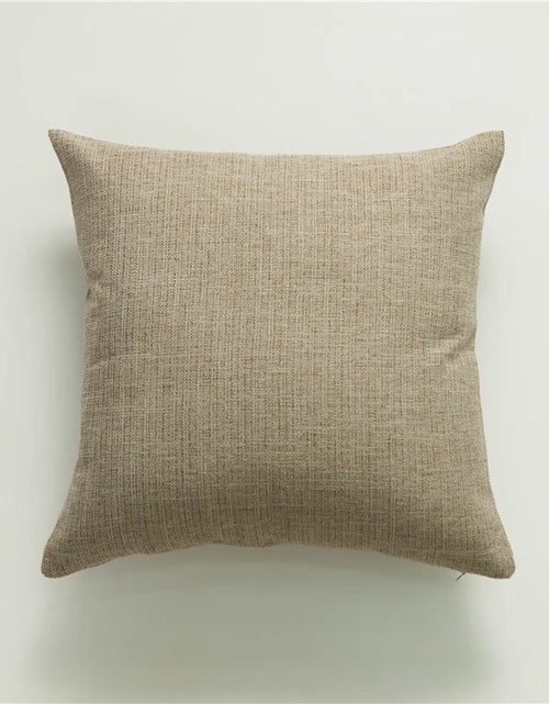 Load image into Gallery viewer, Linen Pilllow Cover with Tassels Soft Cushion Cover for Living Room Pillowcase 45*45 Decorative Pillows Nordic Home Decor

